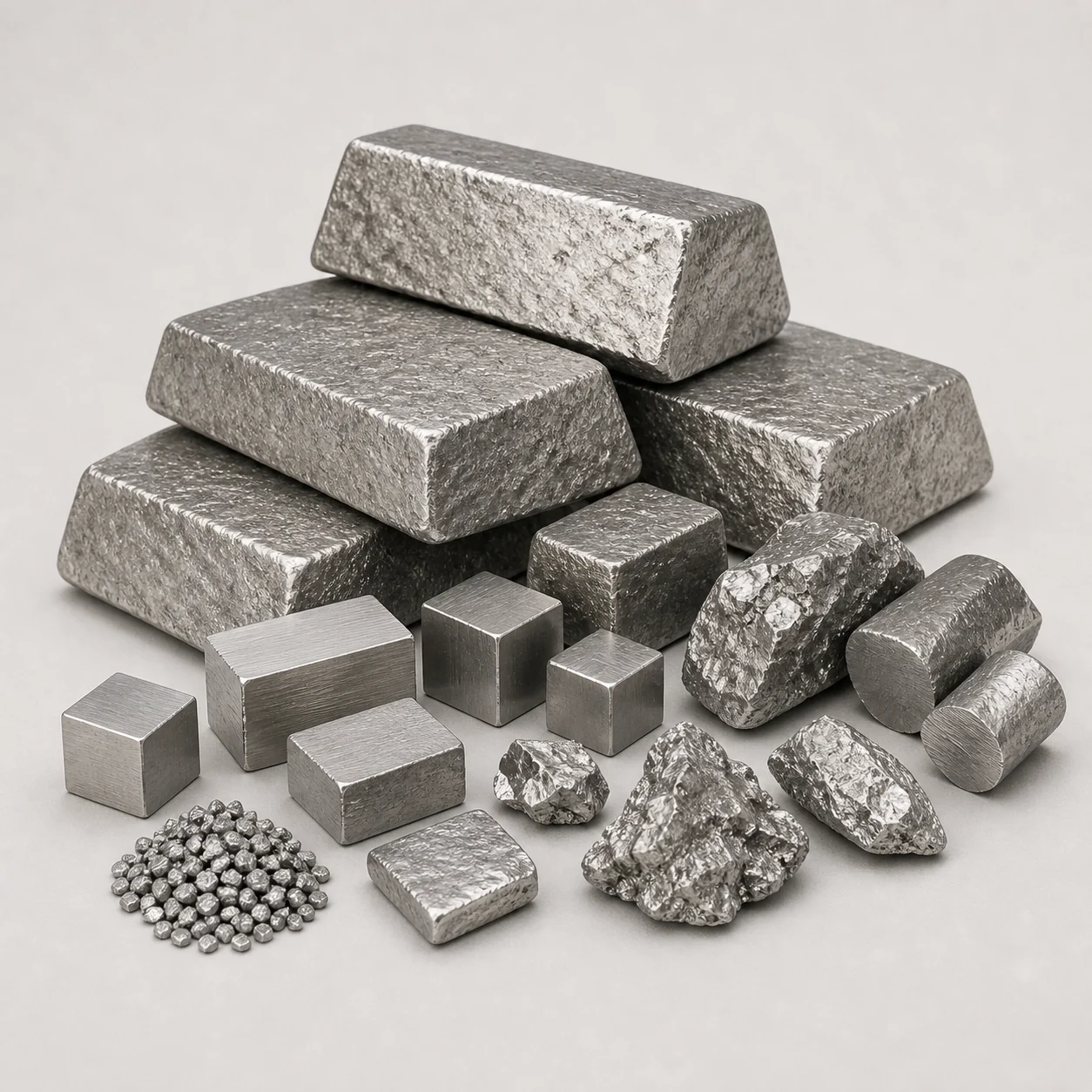 High-purity rare earth metal ingots and blocks