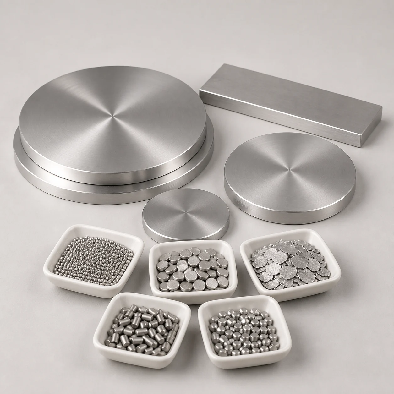 PVD sputtering targets and evaporation materials