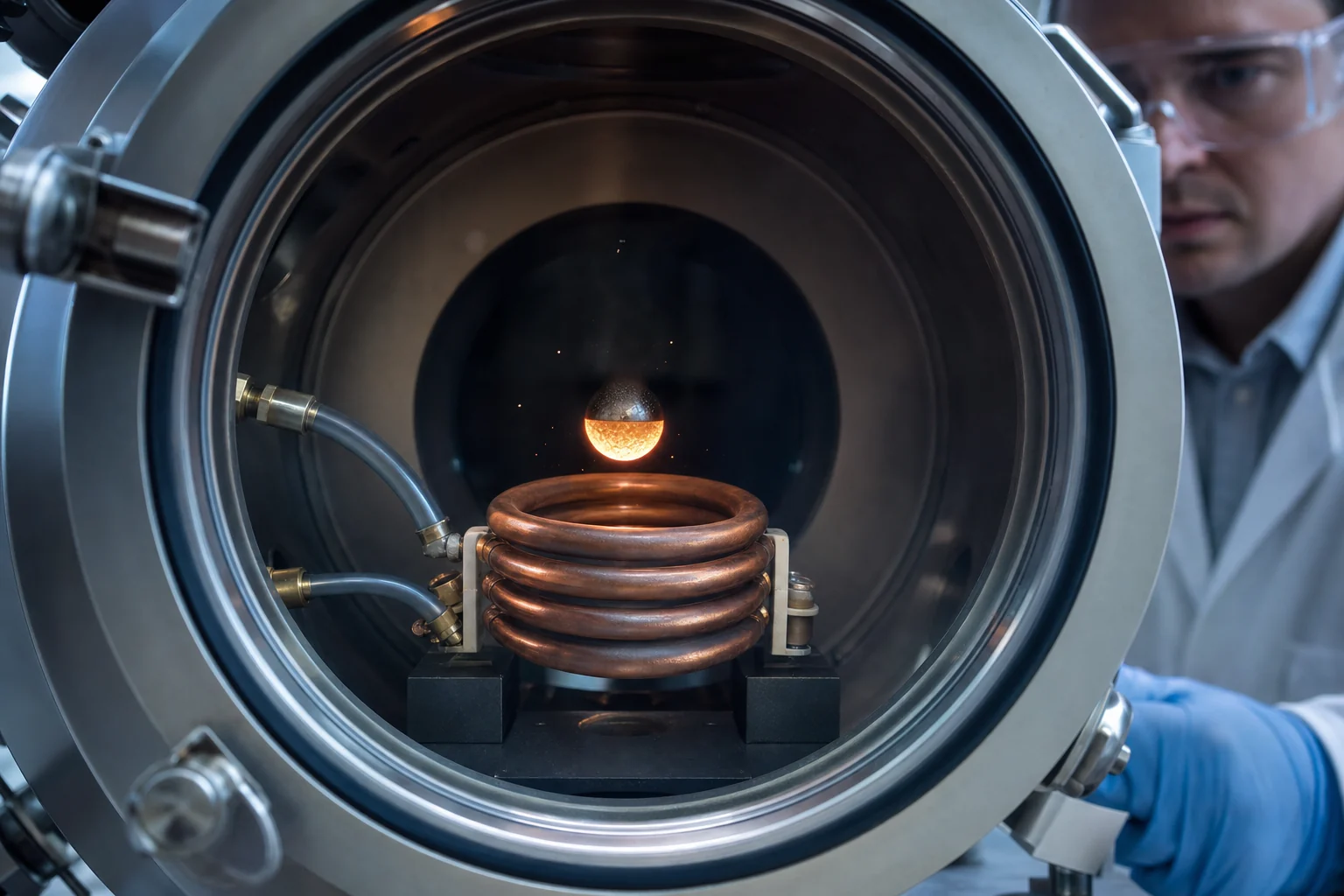 Controlled high-vacuum metal melting and purification